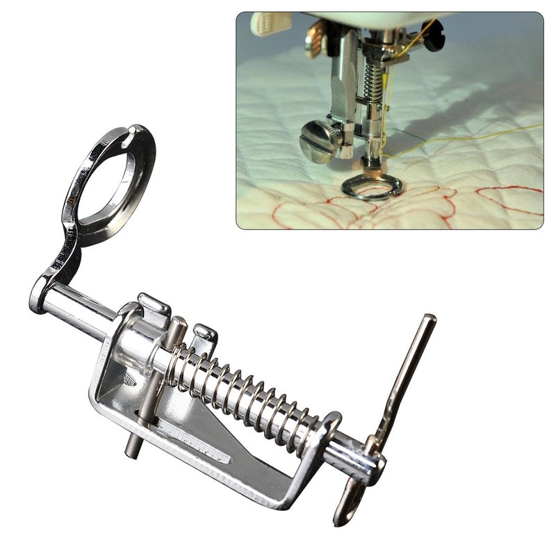 Stormshopping Large Metal Free Motion Quilting Darning Sewing Machine Presser Foot - Fits All Low Shank Singer, Brother, Babylock, Euro-Pro, Janome, Kenmore, White, Juki, New Home, Simplicity, Elna and More - Image 2
